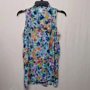 Spense Floral Sleeveless Blouse